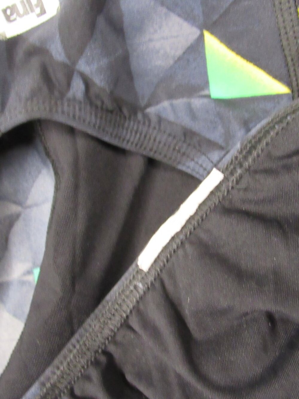 Arena FINA Powerskin Open Back Tech Knee Suit Women's sz XS-Small Black Geo - Picture 4 of 4